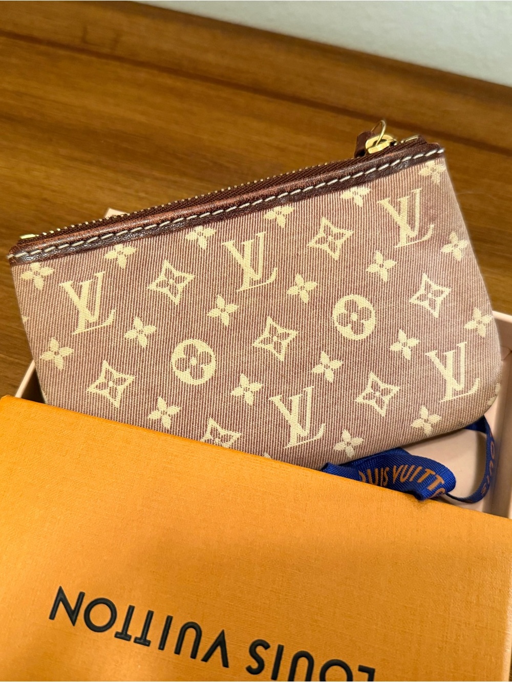 Louis Vuitton Key Monogram Zip Pouch Authentic